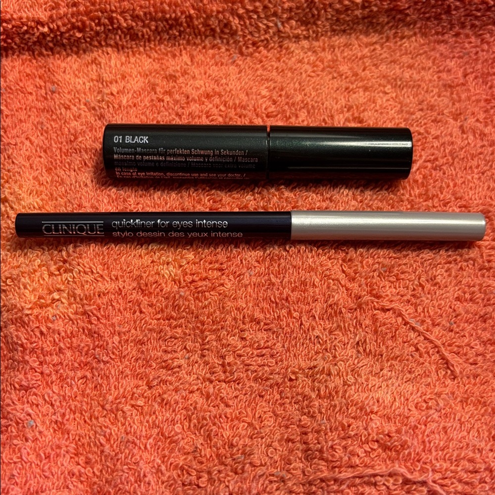 Clinique Quickliner & High Impact Mascara color 01 intense black